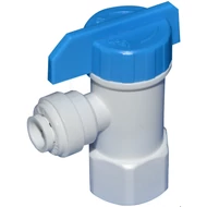 AQ-BV9014 Fehér műanyag RO tartály csap 1/4″ cső és 1/4″ belső menetes csatlakozással