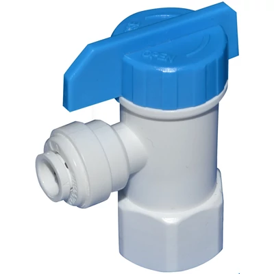 AQ-BV9014 Fehér műanyag RO tartály csap 1/4″ cső és 1/4″ belső menetes csatlakozással