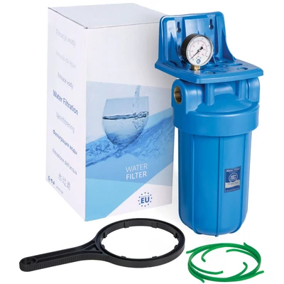 FH10B1-B-WB 10" Big Blue szűrőház készlet hideg vízre, 1" réz bekötéssel