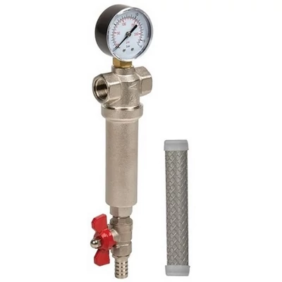 FHMB12 Sárgaréz mechanikai szűrőház és betét forró víz szűrésére