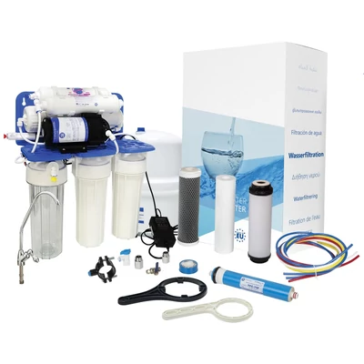 RP651 ozmózis víztisztító berendezés nyomásrásegítő szivattyúval